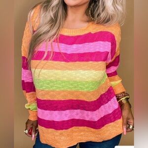 NWT BIBI COLORFUL LIGHTWEIGHT TOP